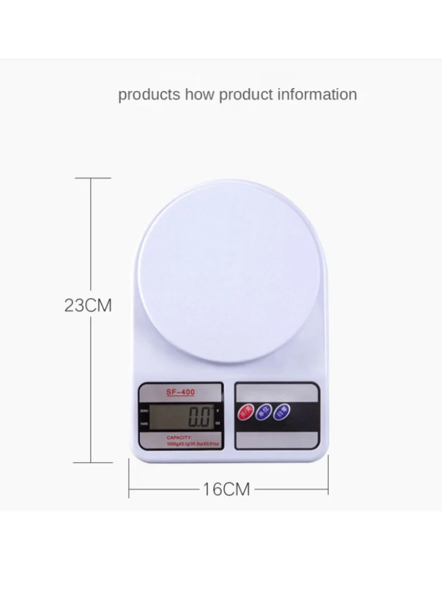 Electronic Kitchen Scale with Digital LCD Display