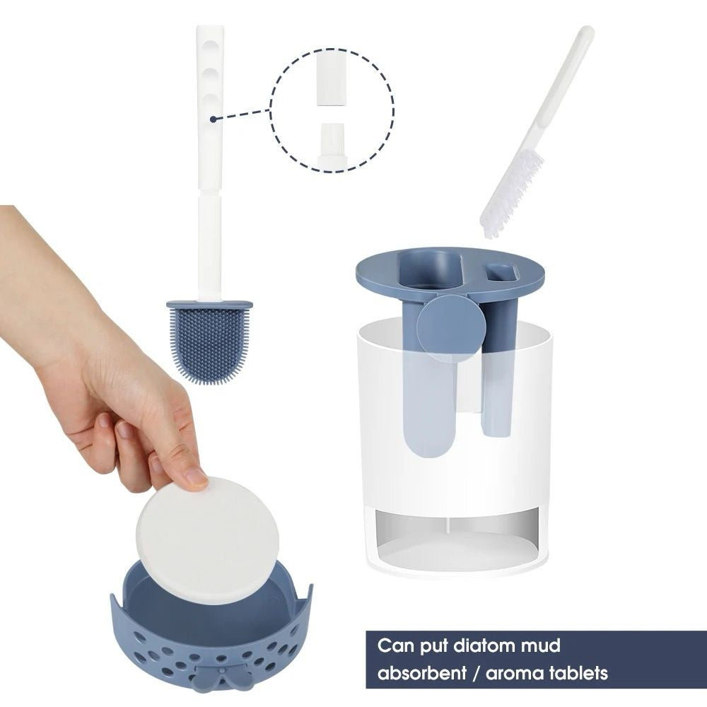 Silicone Toilet Brush Set
