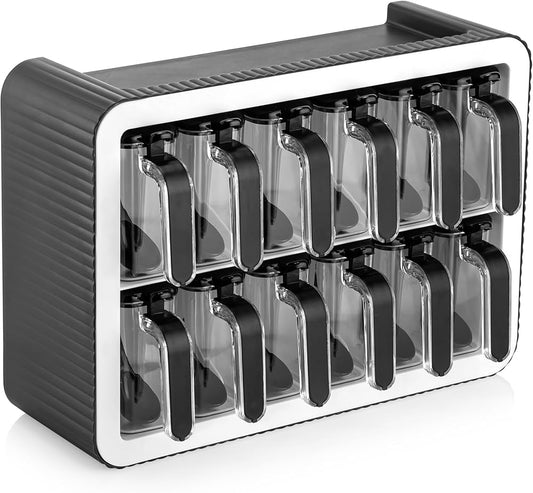 12-Jar Rotating Spice Organizer Rack