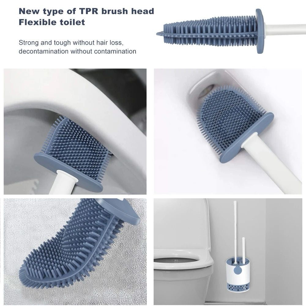 Silicone Toilet Brush Set