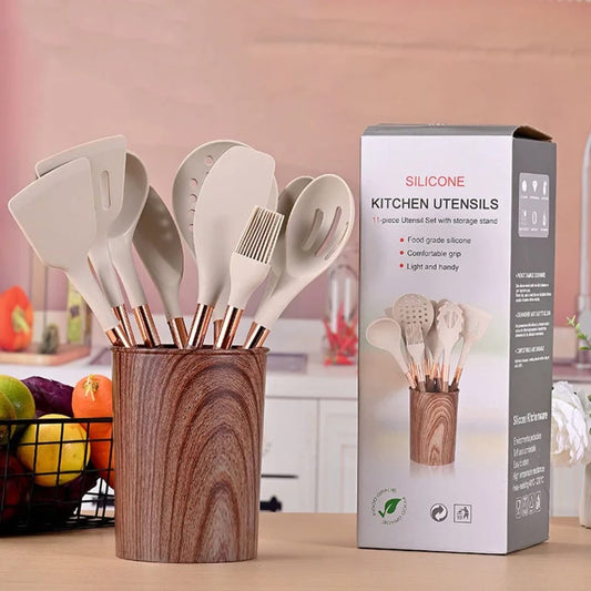 11-Piece Premium Silicone Kitchen Utensil Set